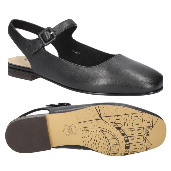 Bella Vita Shoes - Bella Vita Black Mary Jane Flats Comfort Shoes Adjustable Strap Women’s Long